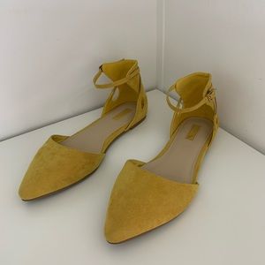 FOREVER 21, Mustard Yellow, Pointed-toe flats